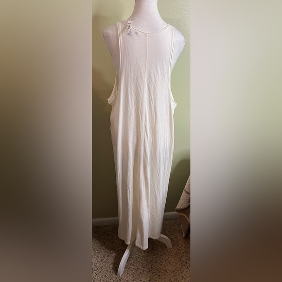 Madewell Ivory Plus Softfade Cotton Cover-Up Tank Dress, size 1X, NF696 - Picture 15 of 16